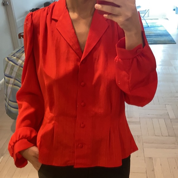 Red Blouse Vintage - Picture 3 of 5